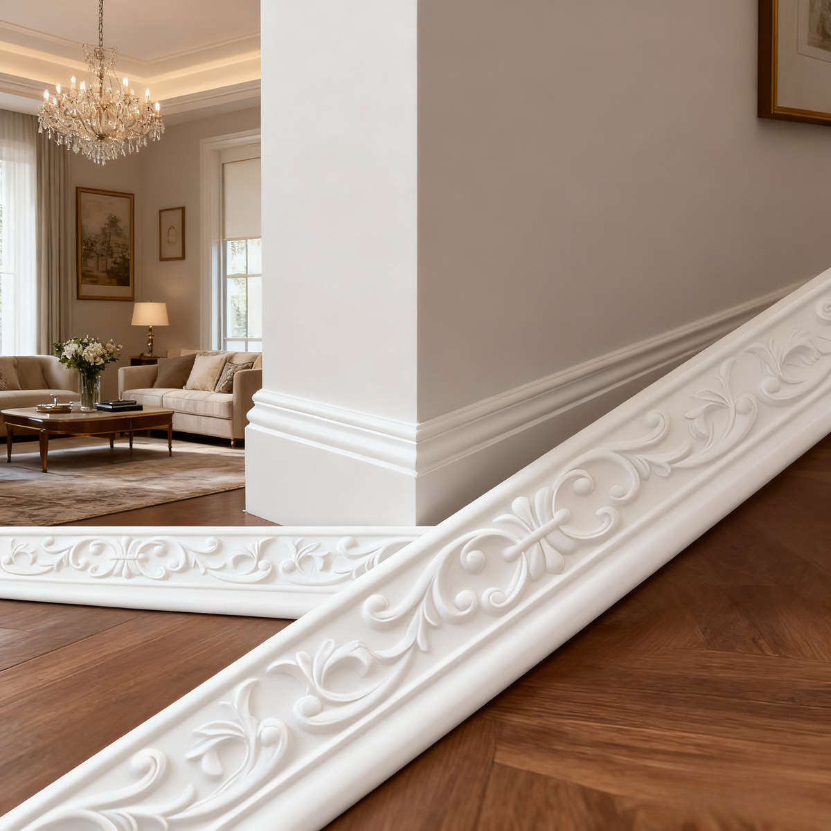 Skirting Board 7.8Cmx9.2M3.07Inx30Ft