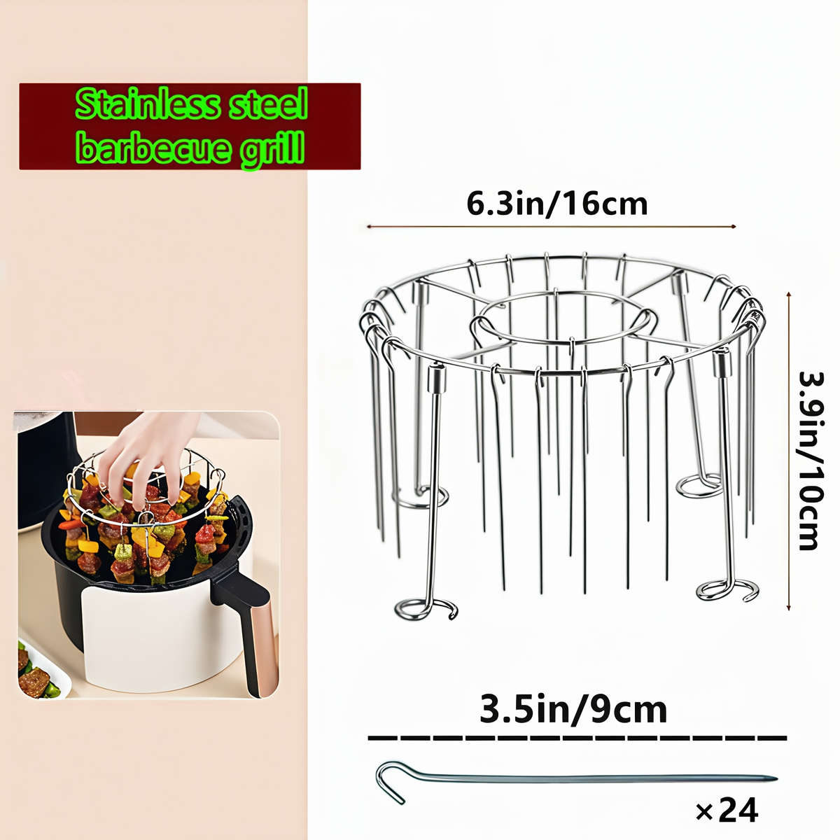 Grill Rack Color Grill  24 Skewers