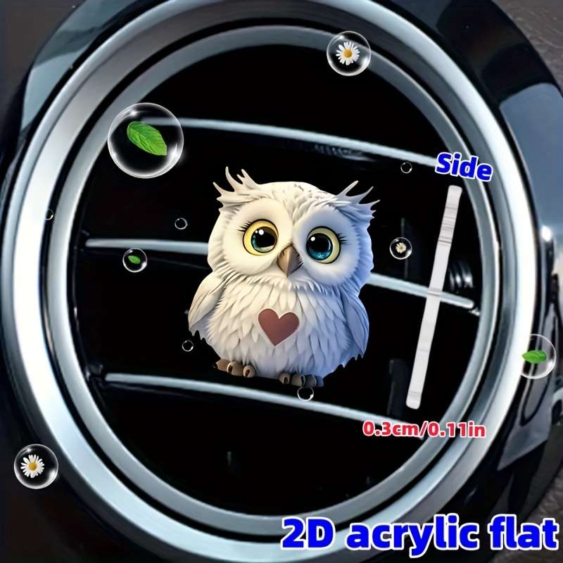 Car Interior Decor Color White Owl