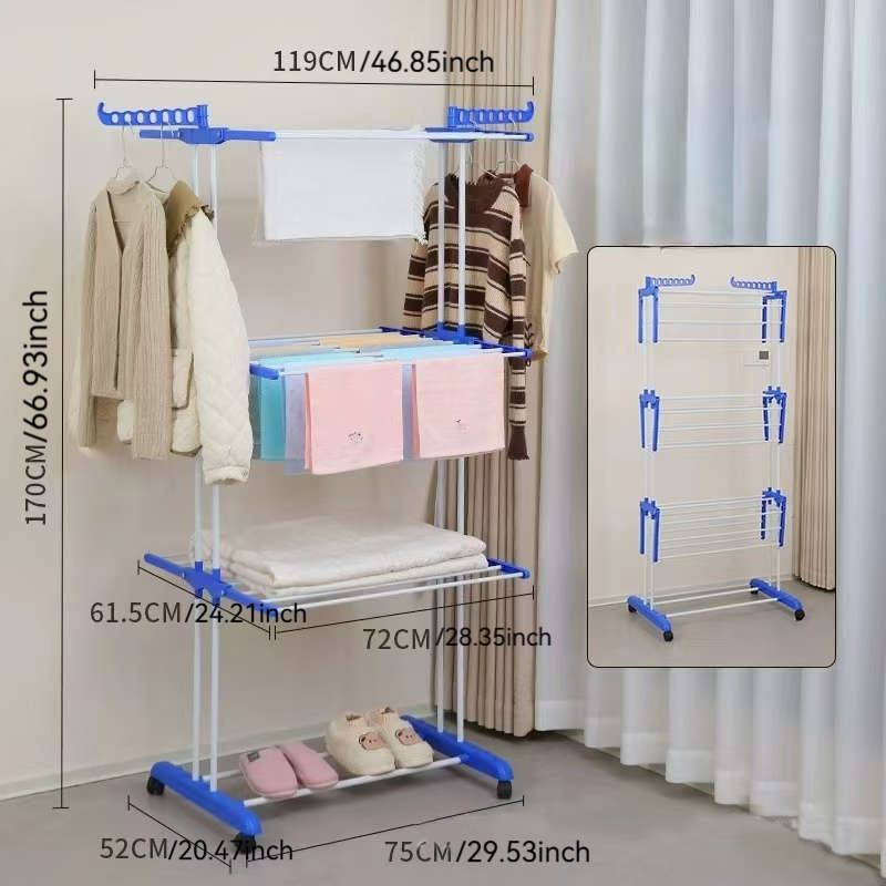 Clothes Rack Fourtier Gray Clothes Drying Rack1 Cleaning Cloth