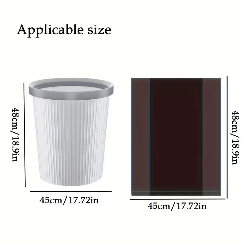 Trash Bag5 Rolls100 Pcs Black