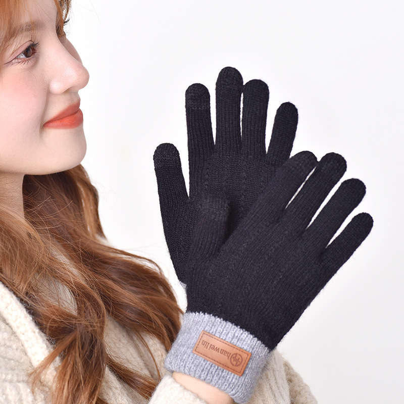 Classic Durable These Women Knitted Touchscreen Gloves Are Made From Soft