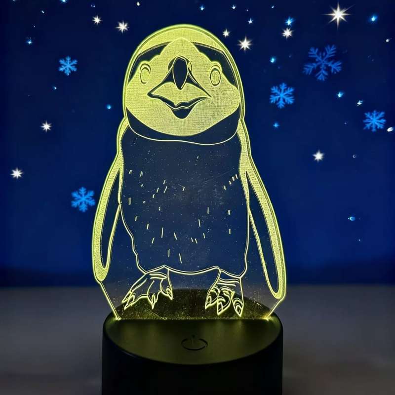 Night Light Style Monochrome Warm Light White Base