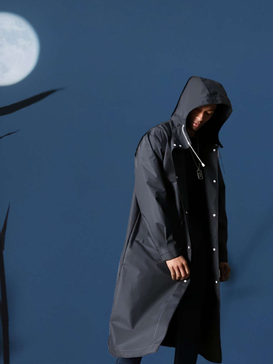 Raincoat Black Size Asian Onesize
