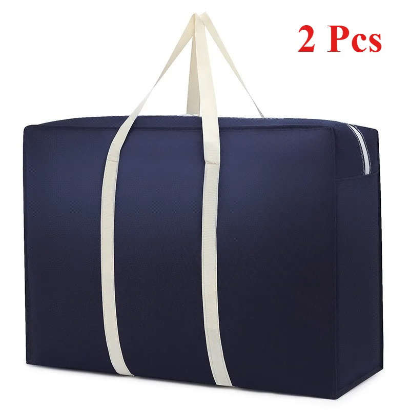 2Pcs Thick Hand Held Organizer Tote Tote Black Size L 2 Pcs
