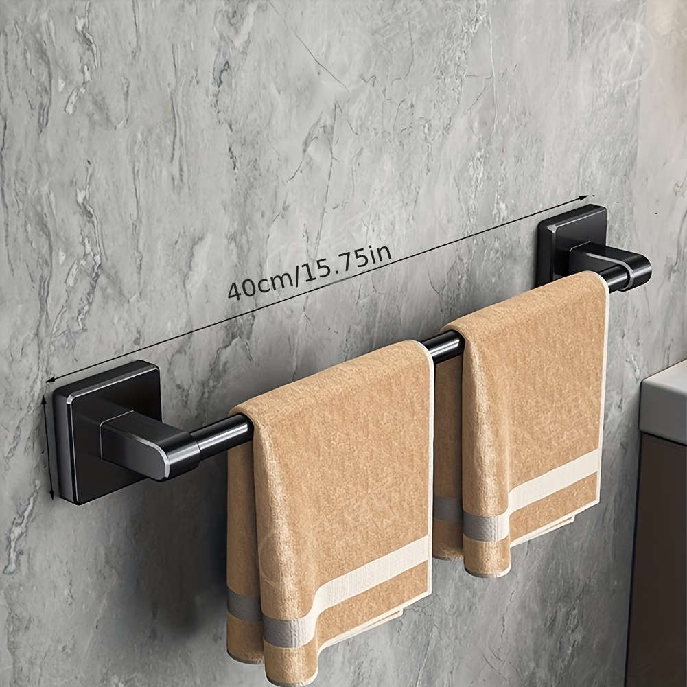 Bathroom Storage Rack Color 2Pc Black Towel Rack 11.81 Inc
