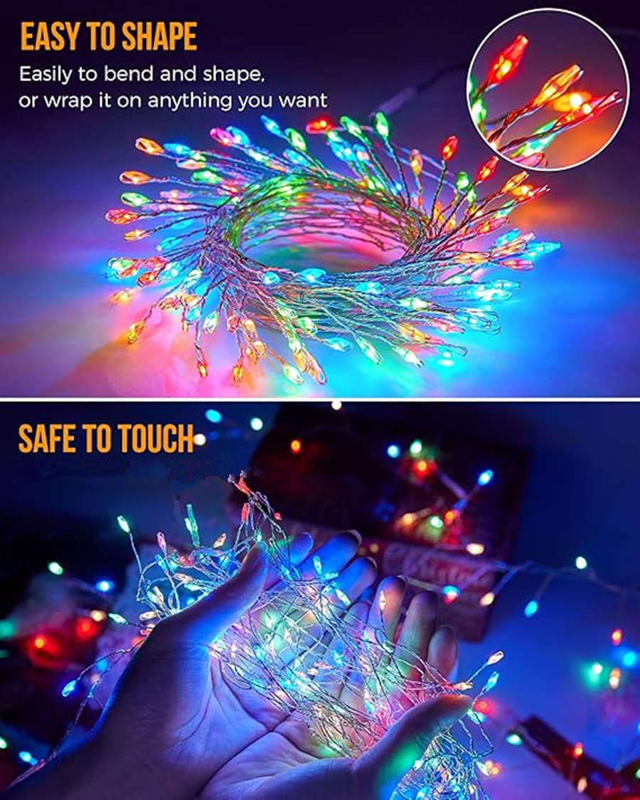 String Lights Color Multicolored Size3M 9.8Ft 100Leds
