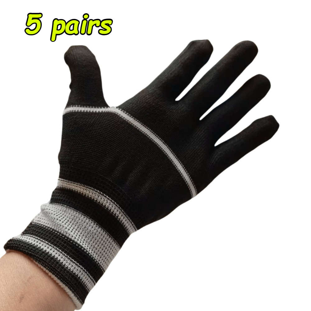Work Gloves Color Black Quantity5 Pairs