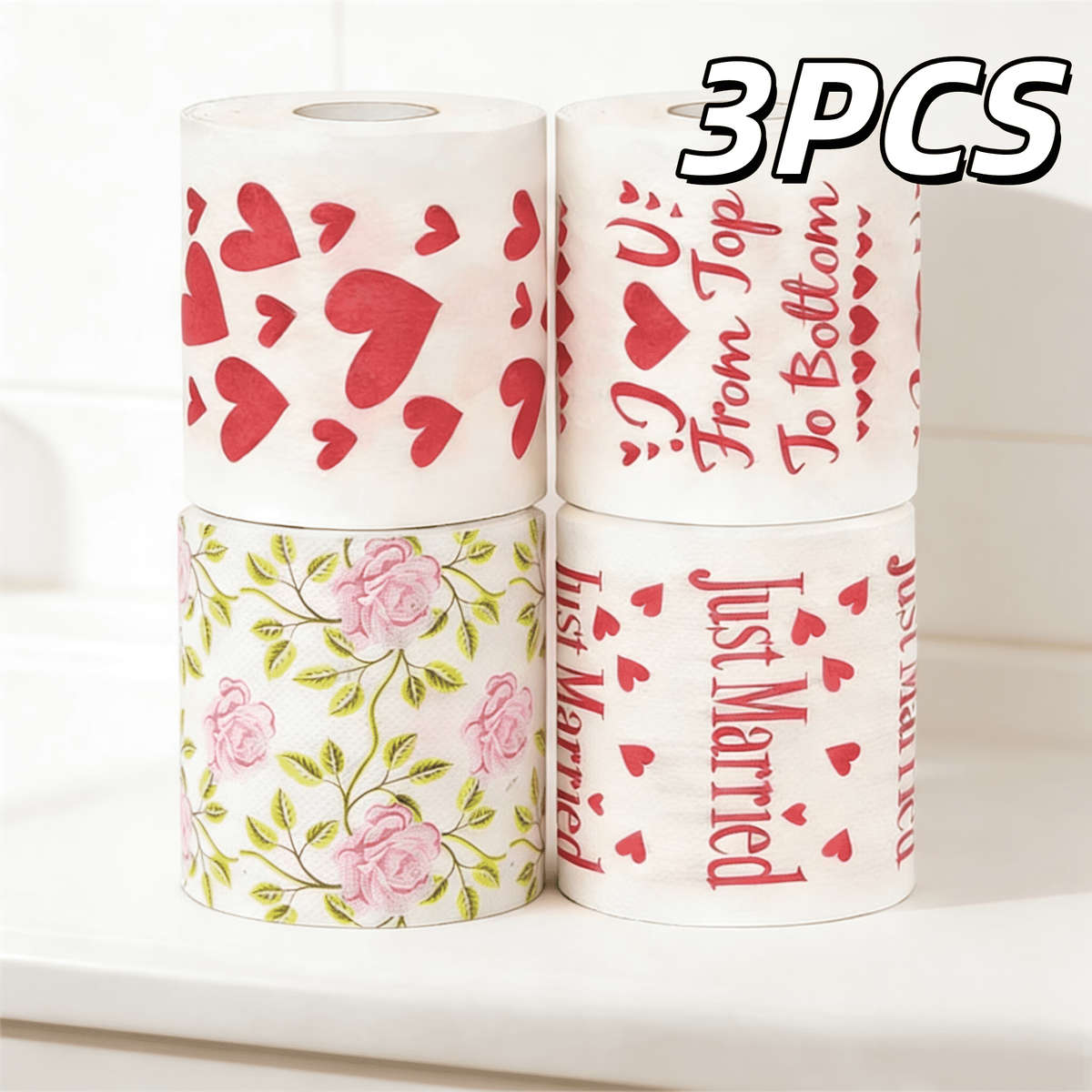 Toilet Paper Items 3Pcs Random Styles