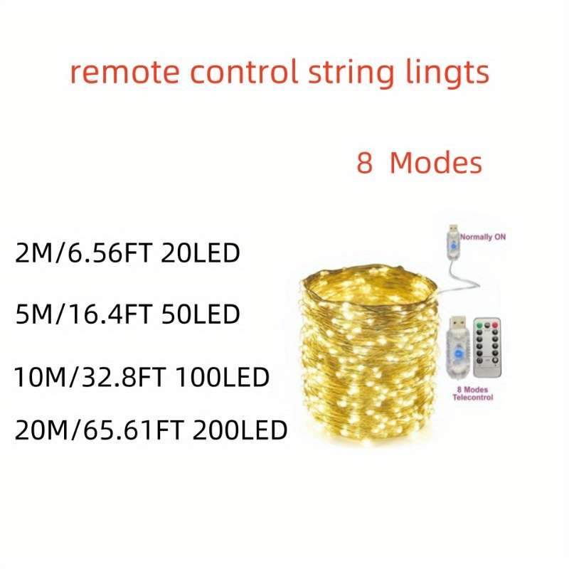 Christmas Lights Color Size 5M 16.4Ft 50Led