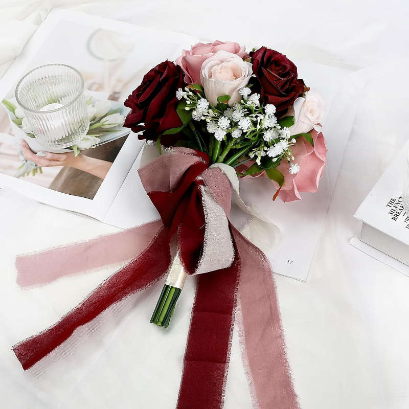 Wedding Supplies Color Burgundy & Dusty Pink