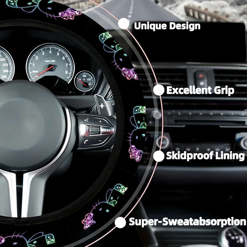 Car Steering Wheel Cover One Size