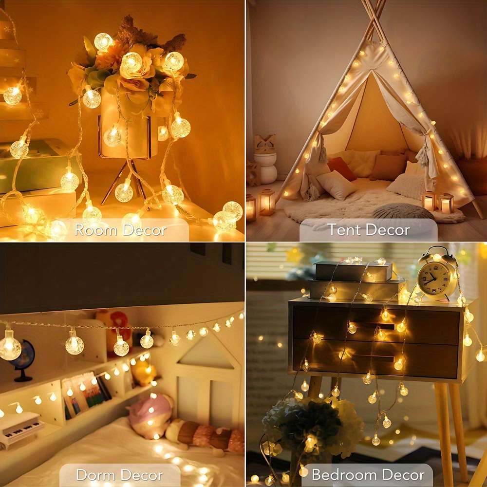 String Lights Color Warm White Size3M 9.84Ft 20Led