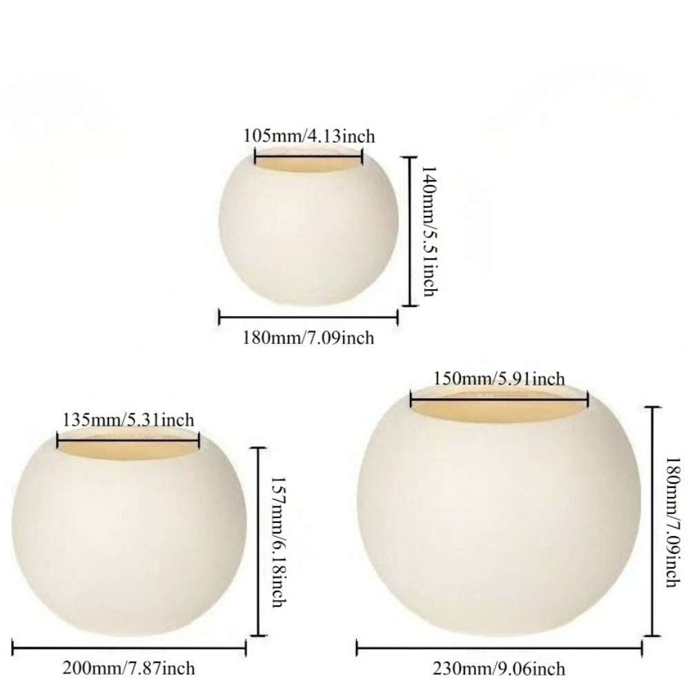 Flowerpotsize Size 18Cm Whitecolor  Empty Basin