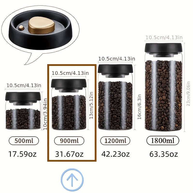 Sealed Jar Size 1200Ml40.5Oz