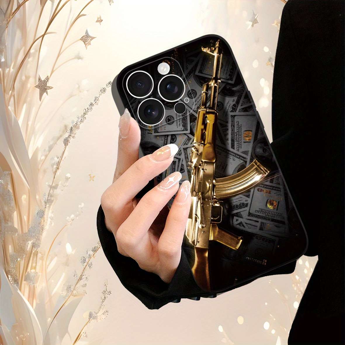 1Pc Black For iPhone 13 Mini Beautifully Designed Phone Case