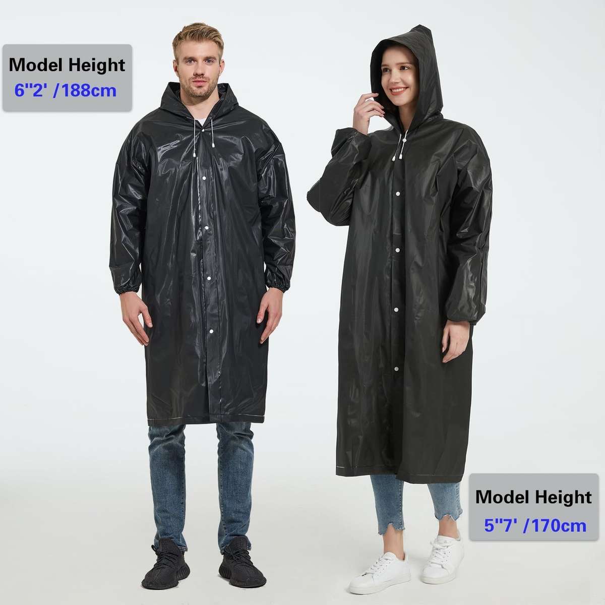 Raincoat Black Size  One Size Fits All