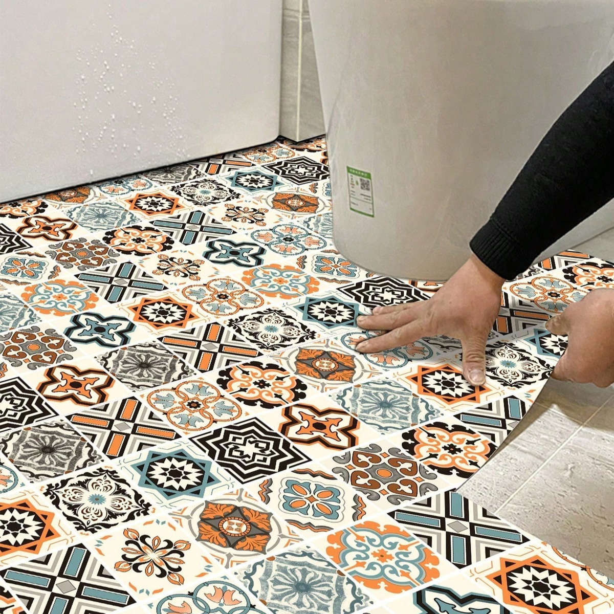 Floor Stickers Color Multicolor Size 40Cmx120Cm
