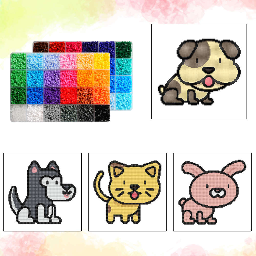 Perler Bead Set 48 Colors Box