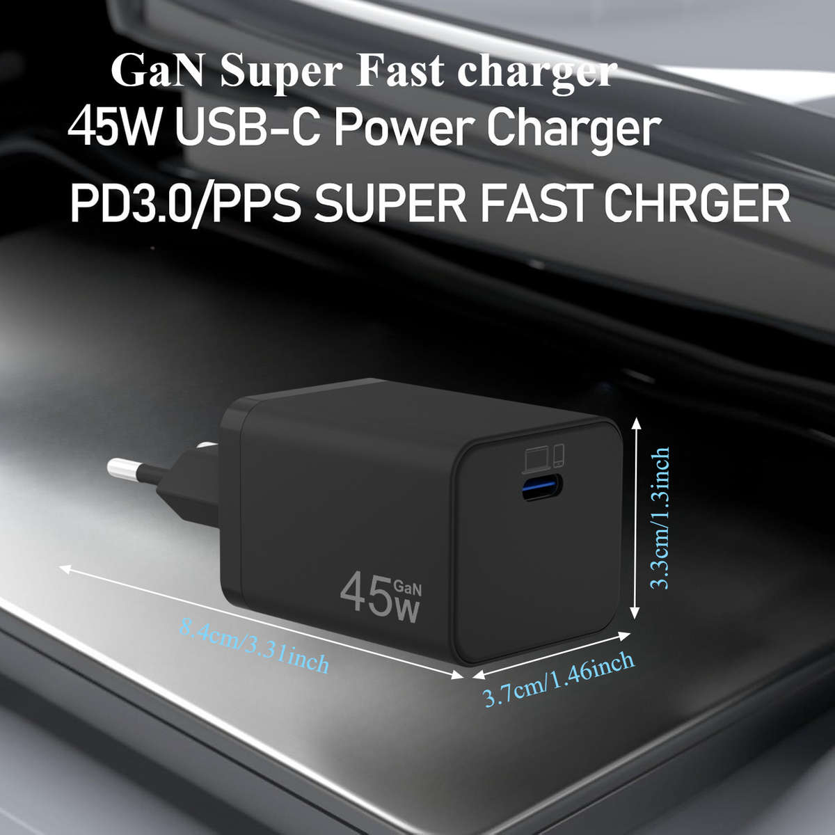 Charger Items Black Plug   1M Data Cable