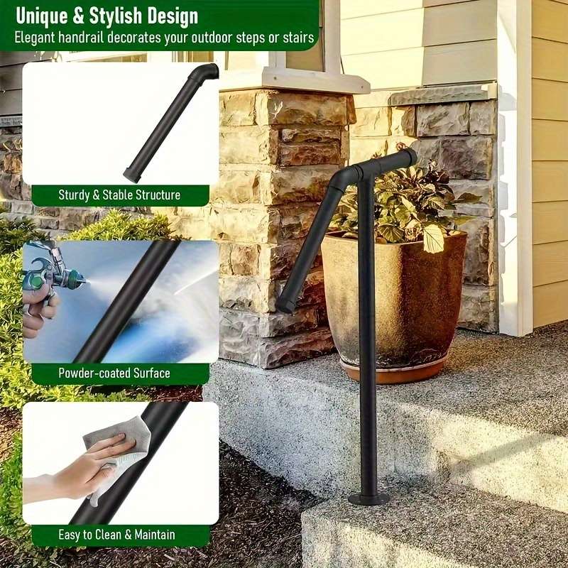Handrail Color Black 2Pcs