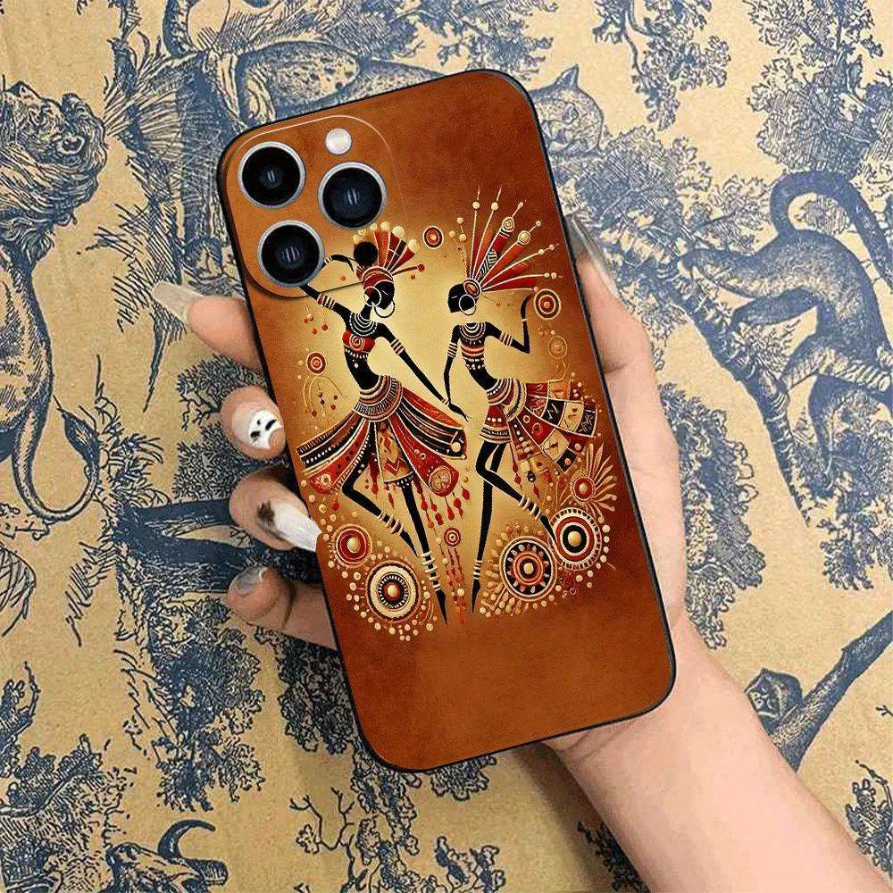 1Pc Black For iPhone 11 African Beauty Phone Case