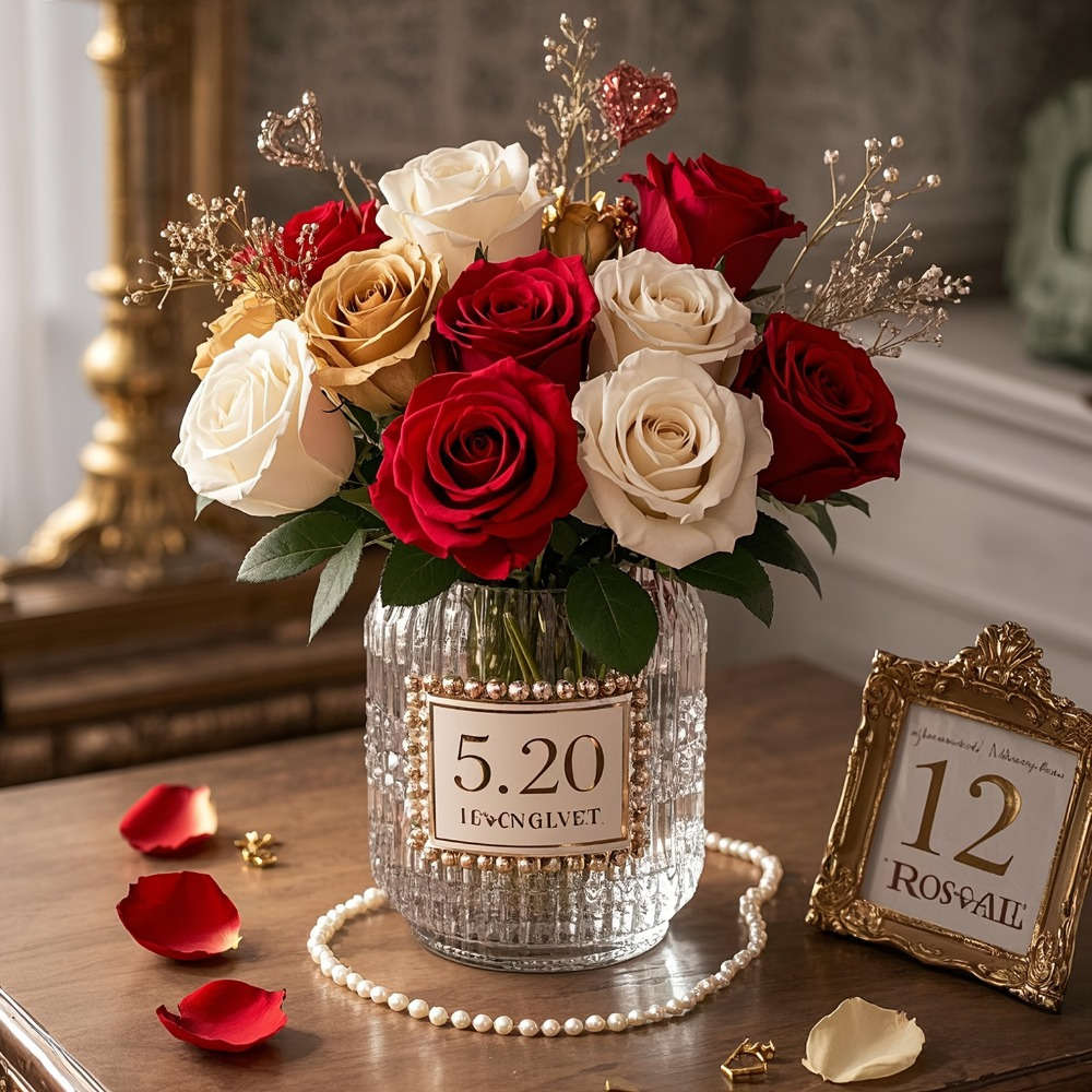 Simulated Flower Color 4 Red  4 Champagne  2 White