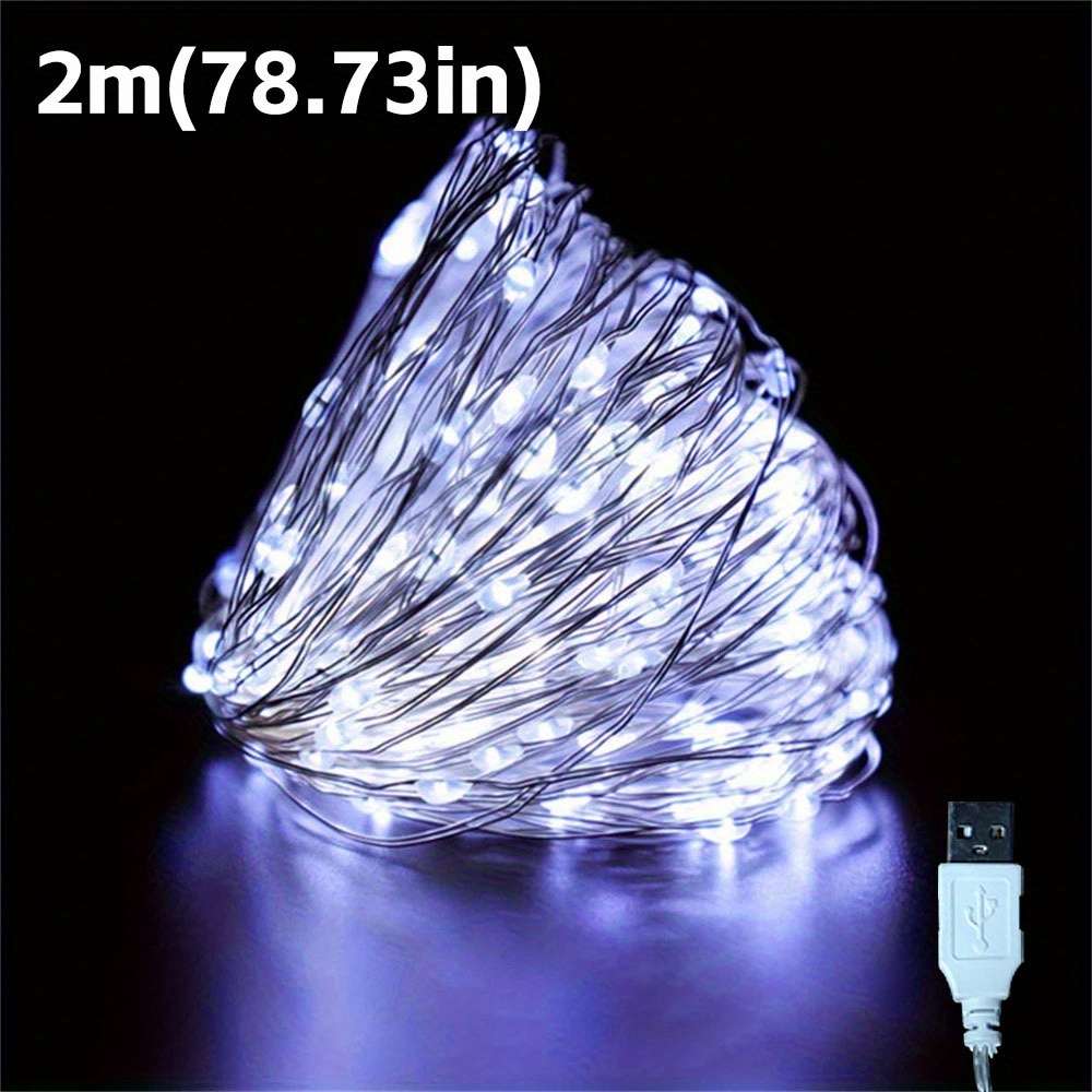 Christmas Lights White Model 1 Meter 10 Lights
