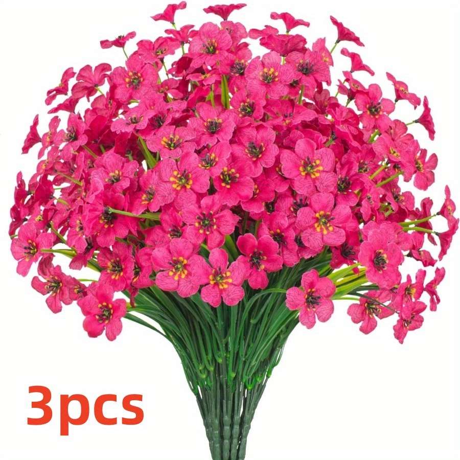 Simulated Flower Color Yellow Quantity3Pcs