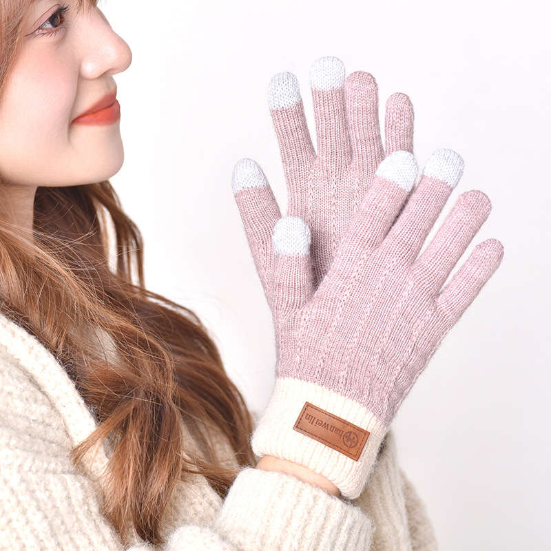 Classic Durable These Women Knitted Touchscreen Gloves Are Made From Soft