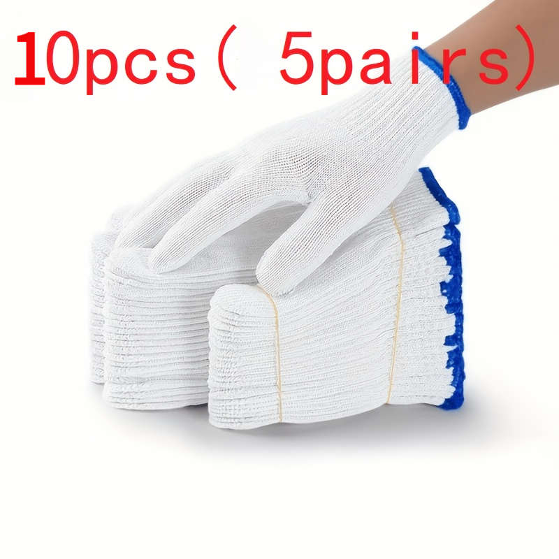 Work Gloves Color 10Pcs 5 Pairs