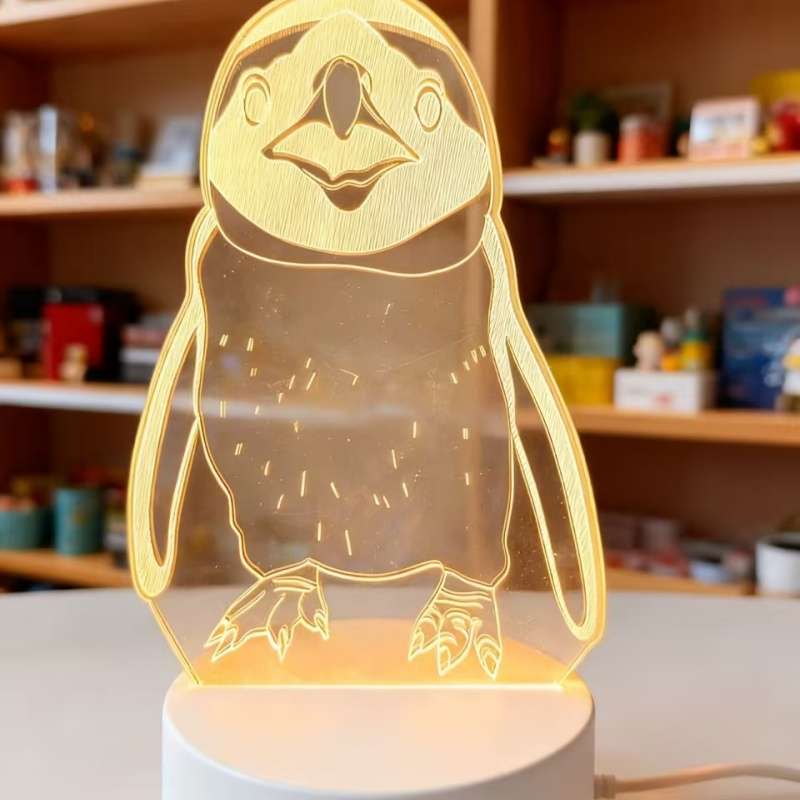 Night Light Style Monochrome Warm Light White Base