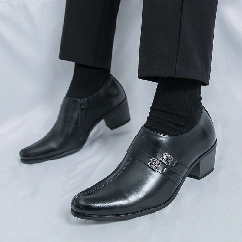 Mens Leather Shoes Color Black Sizeuk 7