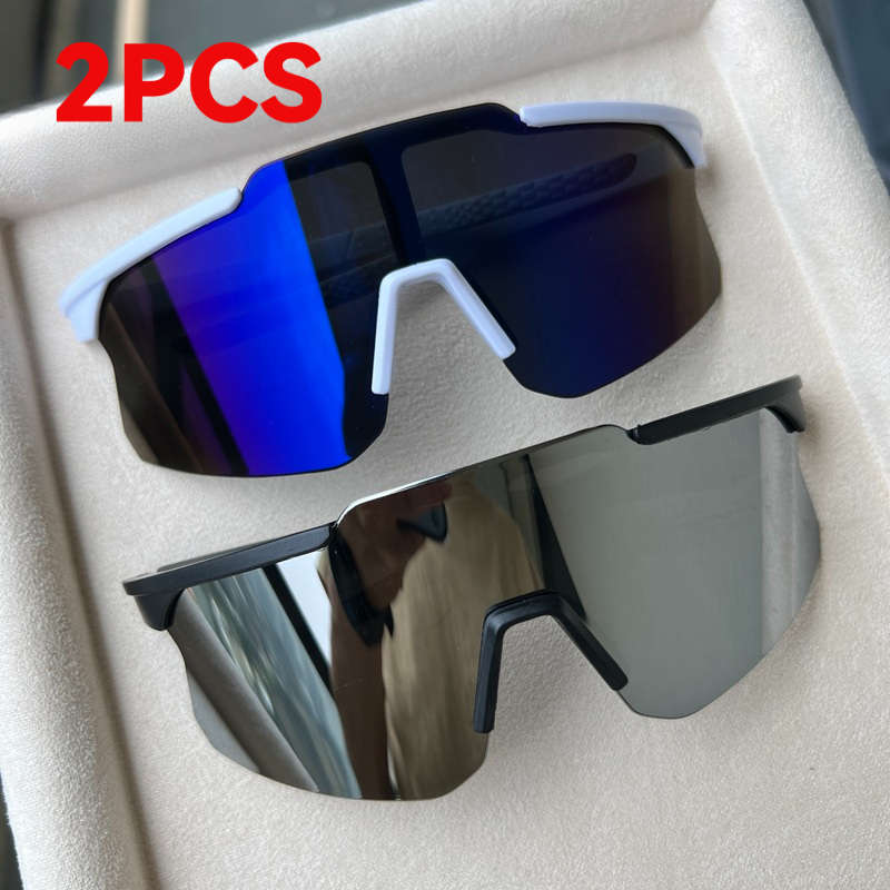 Cycling Glasses Color White Frame Blue Mercury  Black Frame Mercury