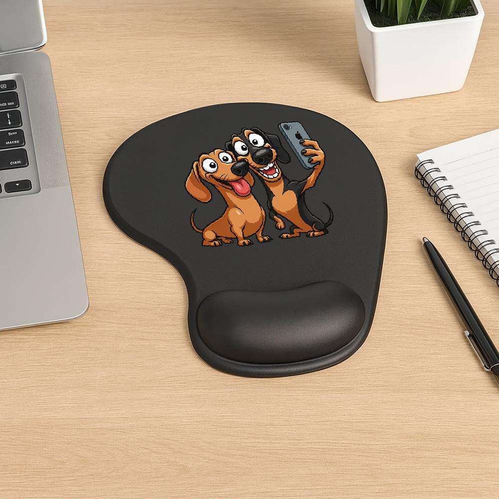 Versatile WearResistant Funny Dachshund Mouse With Wrist For Laptop Workspace