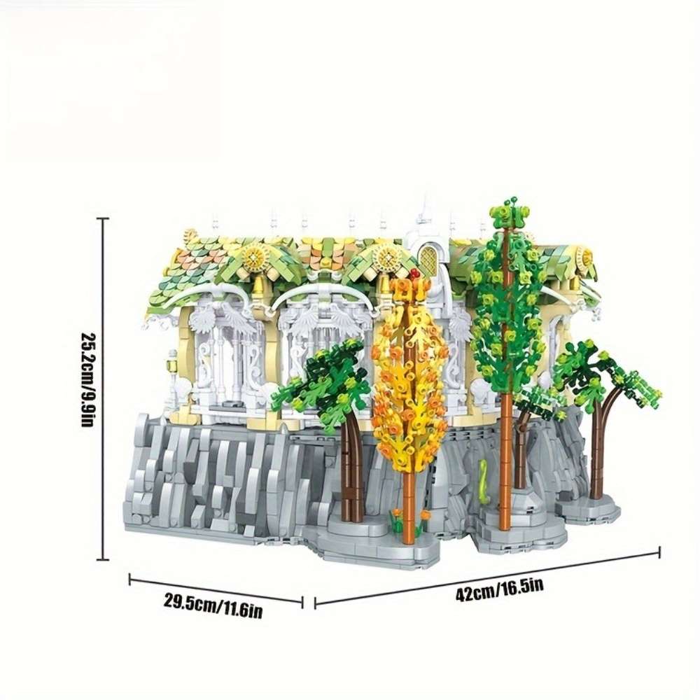 3D Building Model Puzzle Set Color Bk 33241