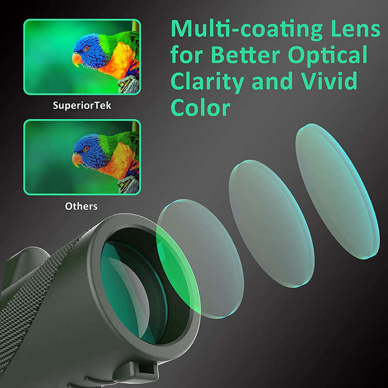 Professional Long Range High Definition Viewing Telescope Cost Bright Black Set