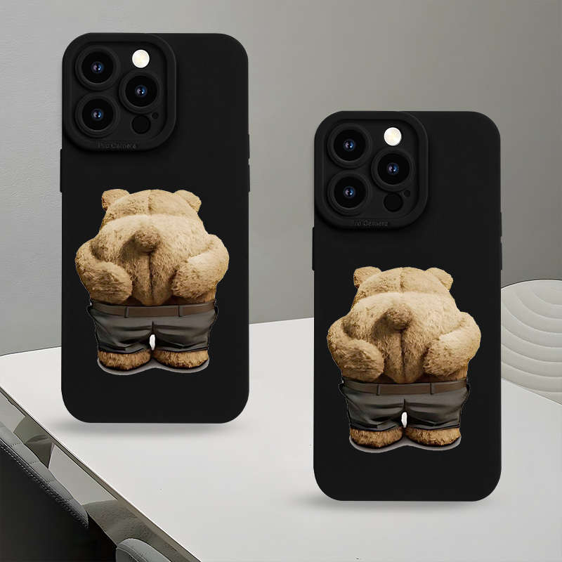 1Pc Black For iPhone 16 Plus Phone Case Phone Cover