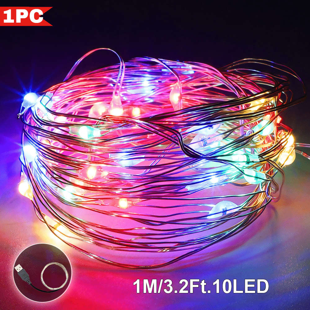 Christmas Lights Multicolor Size 1M 3.2Ft. 10 Lights