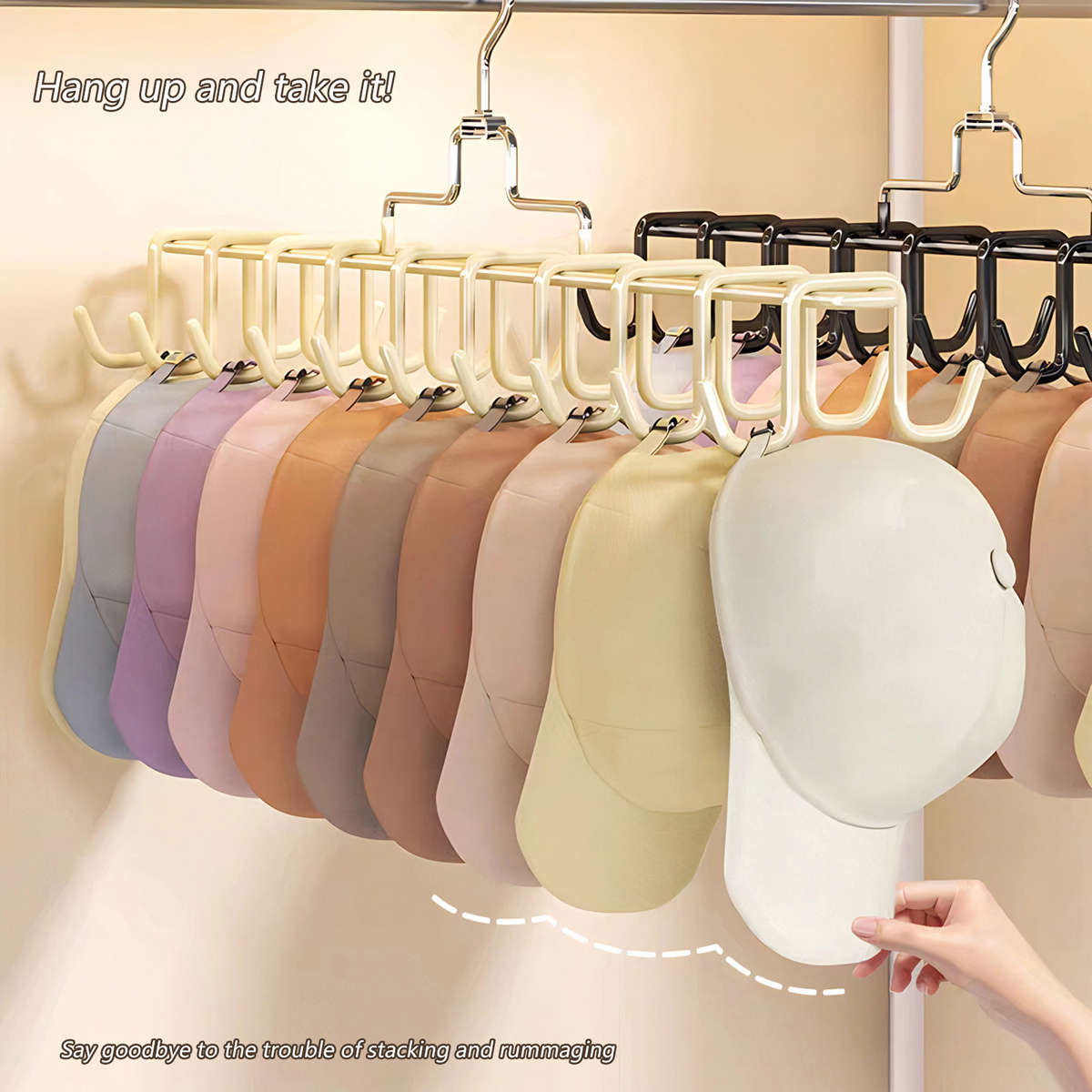 Clothes Rack Apricot2Pcs