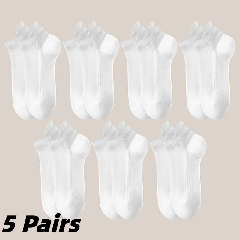 Women S Socks Color 5 Pairs Of White 5Pack Size Onesize