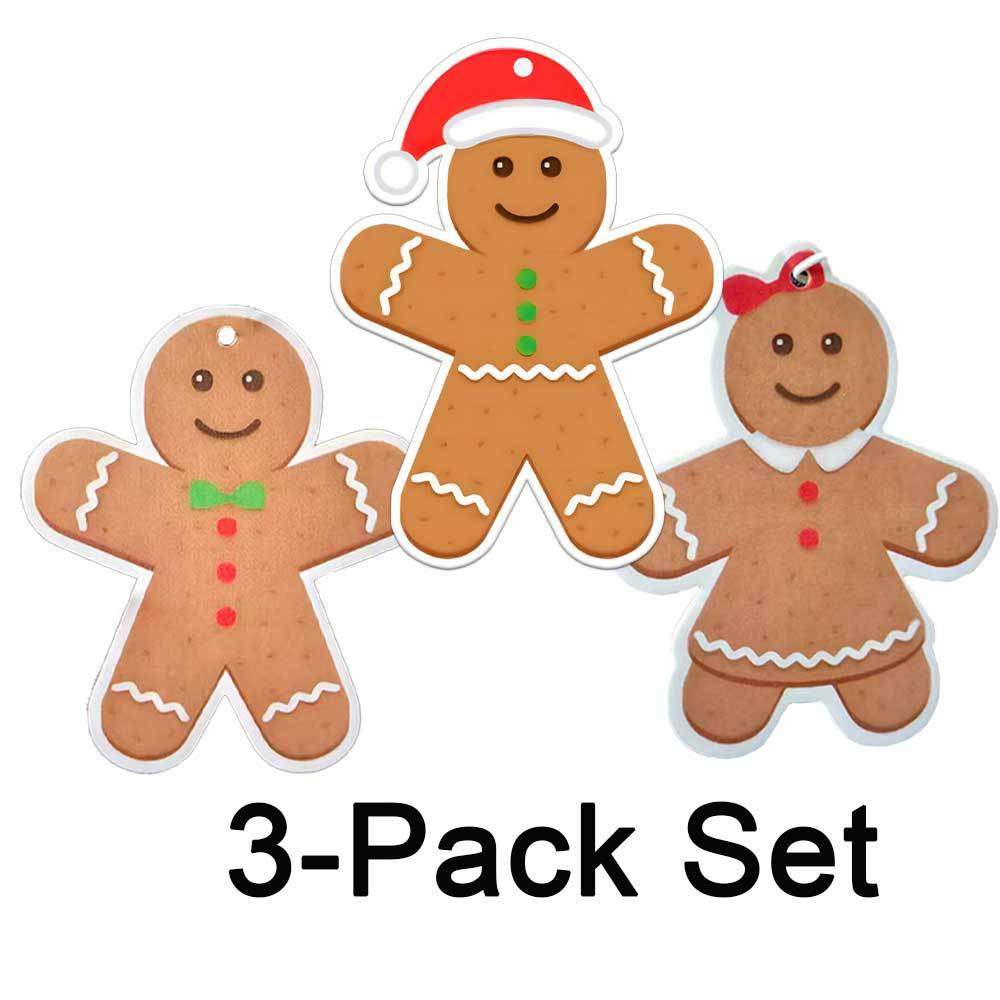 Car Interior Decor Items Gingerbread Men 3 Pack Set