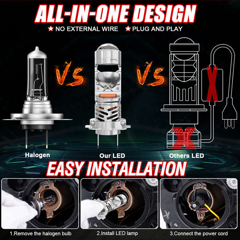 Car Lights Color 2Pcs H7