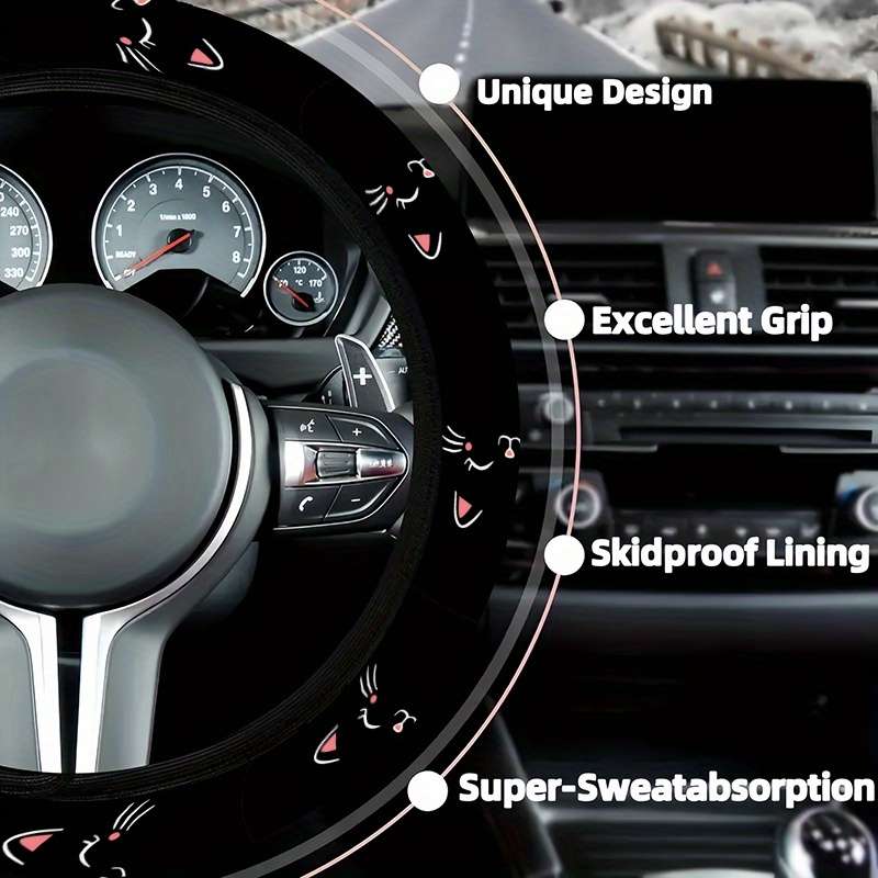 Car Steering Wheel Cover One Size