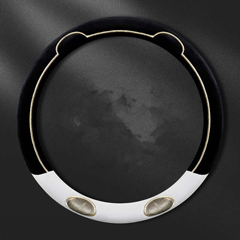 Car Steering Wheel Cover White Model Round