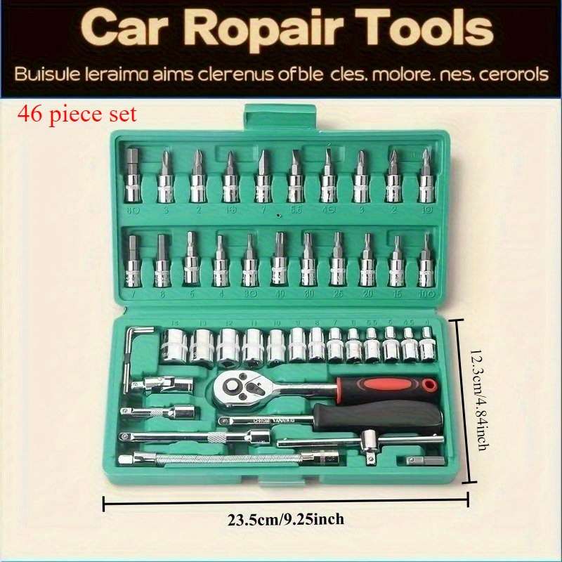 Screwdriver Bit Tool Set Color Portable Tool Set   46 Pieces Black Size Gb46And3 7564 3