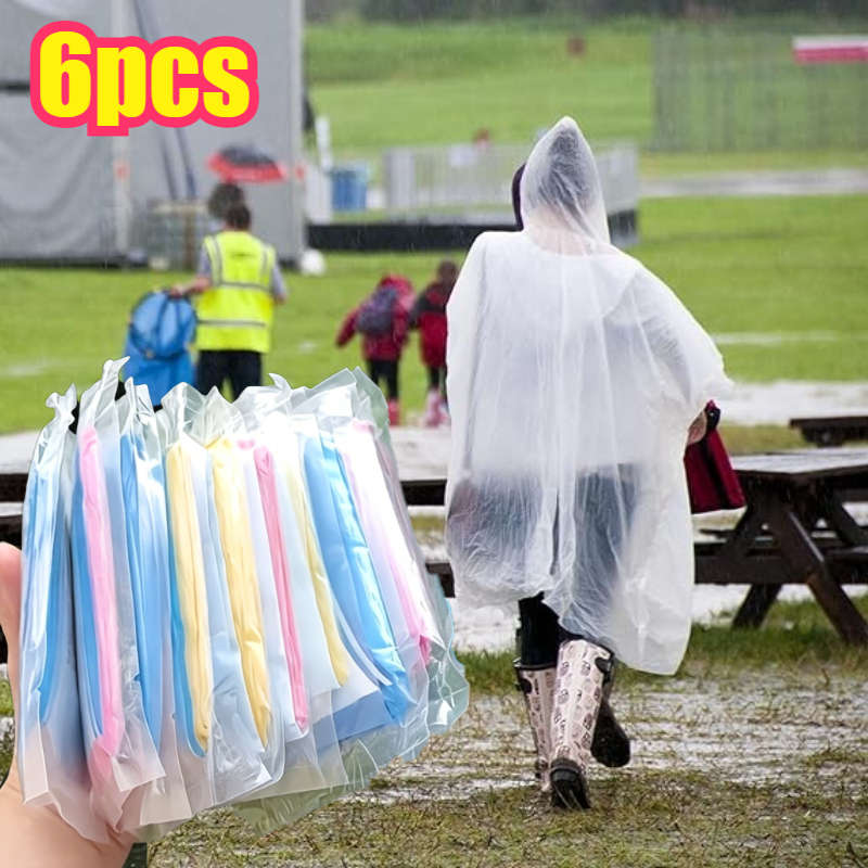 Raincoat Random Color Quantity 6Pcs