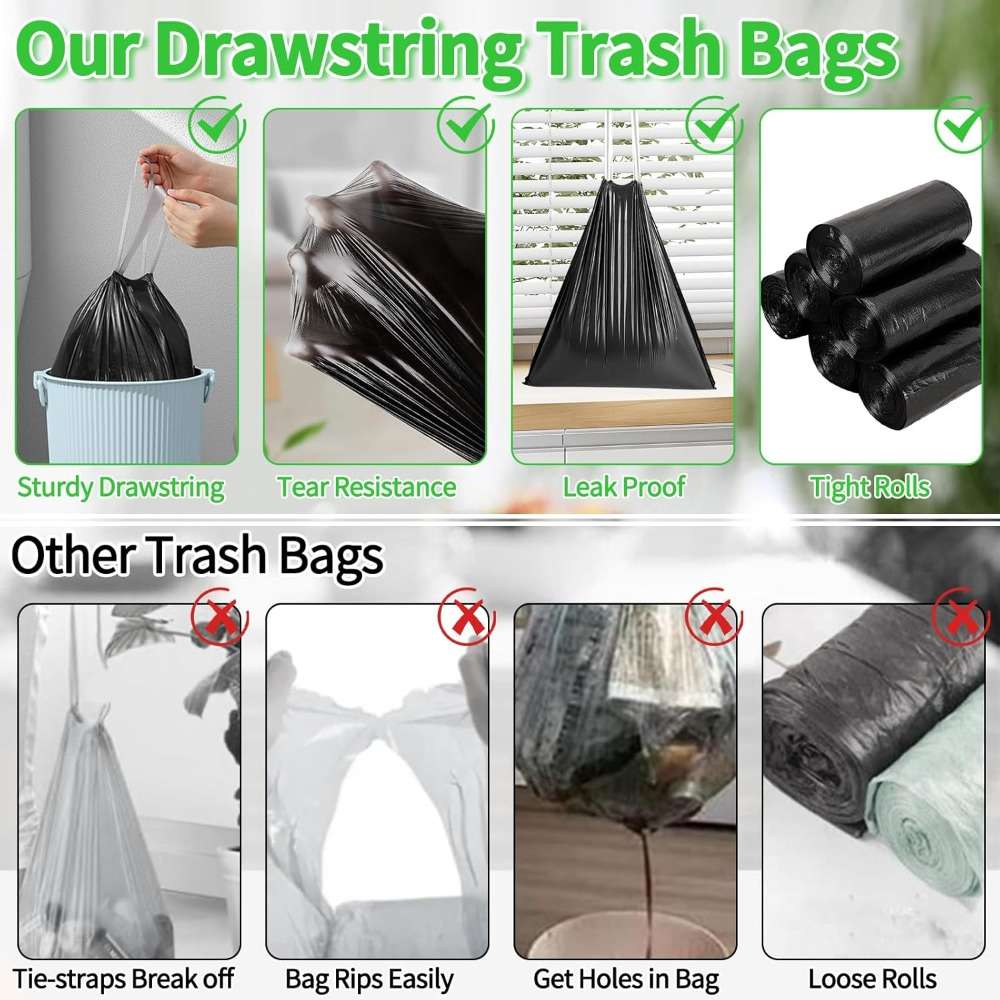 Trash Bagblacksize1 Roll100 Pieces