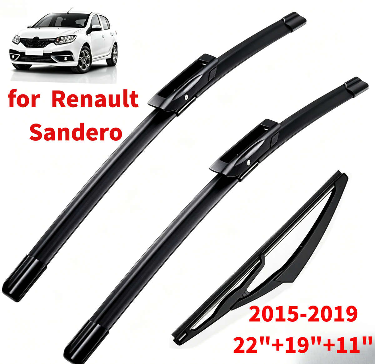Windshield Wipers Quantity 3Pcs