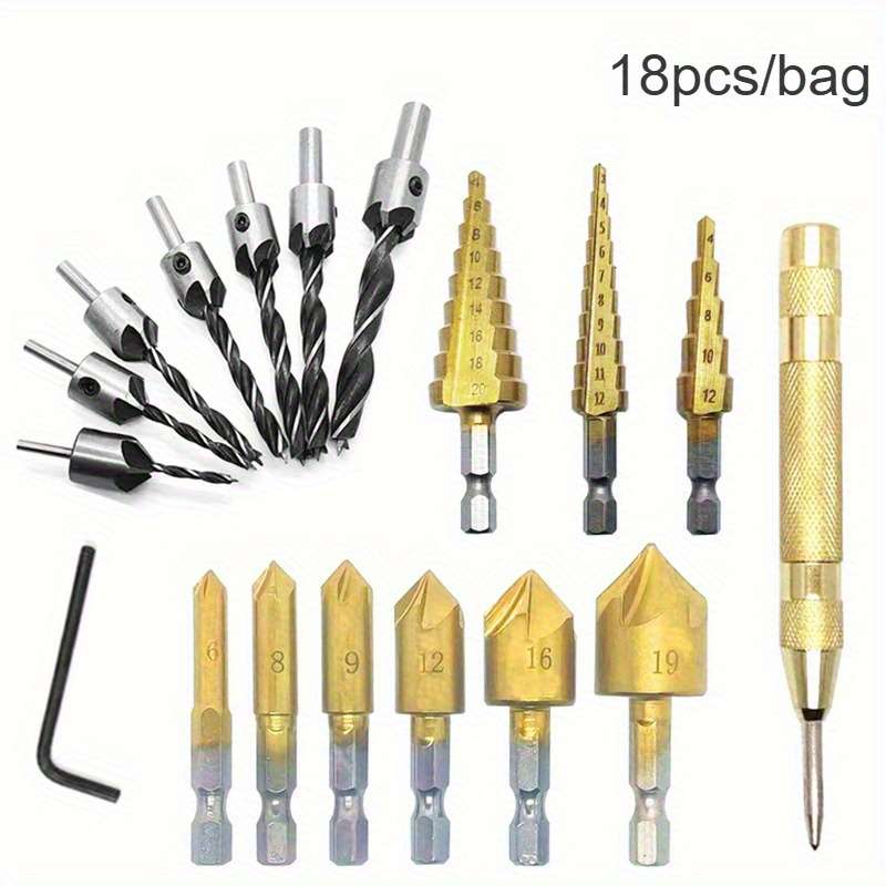 18-Piece Drill Bit Set